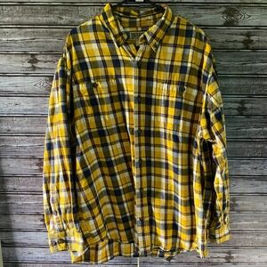 Duluth Trading Co. Men's Flannel Long-Sleeved Button-Down Shirt Size XL Plaid